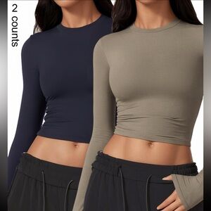 Two pair long sleeve shirts